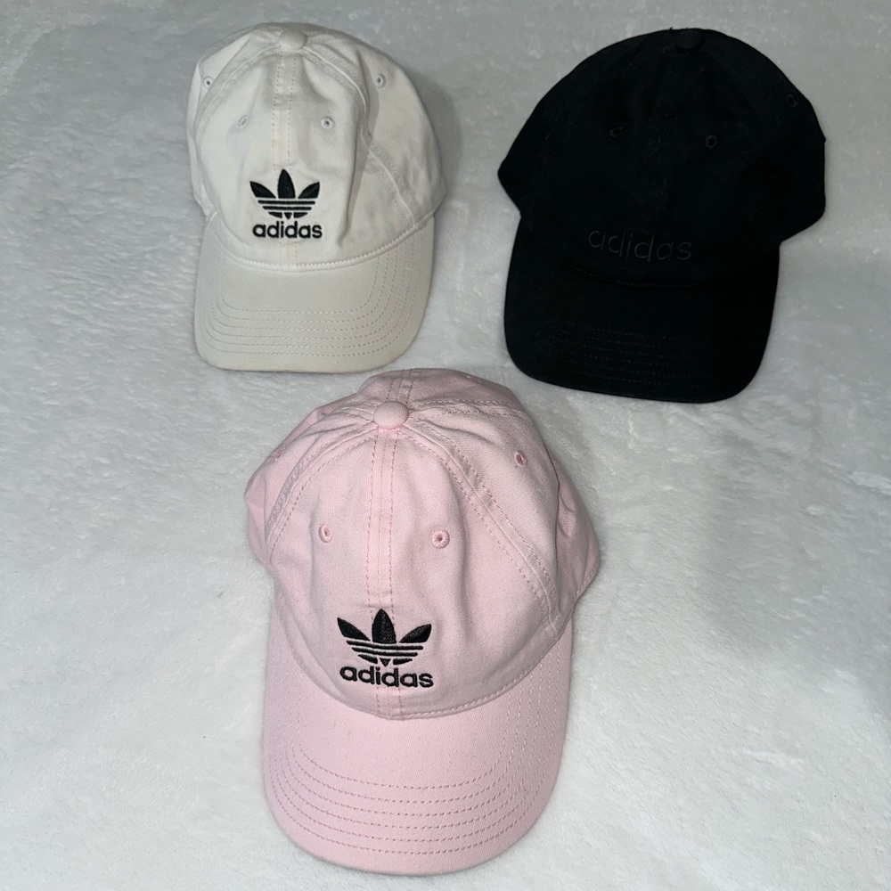 3 adidas hats